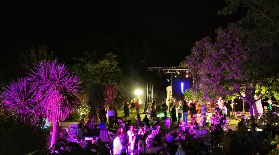 soirée concert dans le parc aquatique