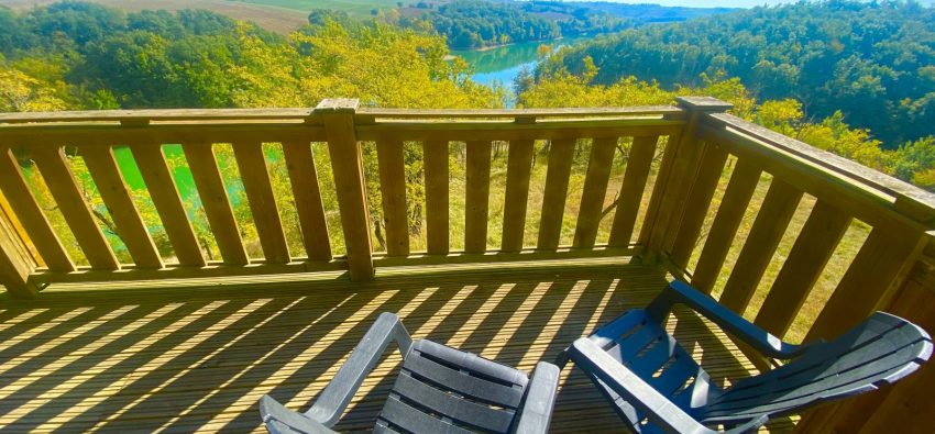 une vue incroayble sur le lac de geignes