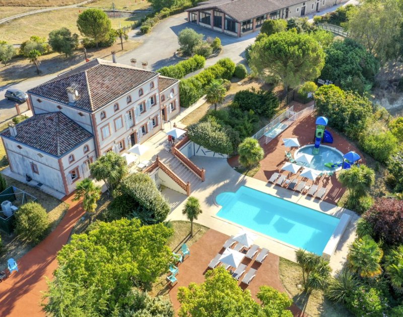 vue aerienne parc aquatique